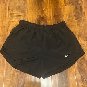 347. EUC - Nike Black Shorts with Lining and Draw Tie.